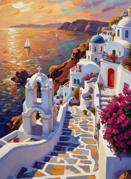 Santorini Lights