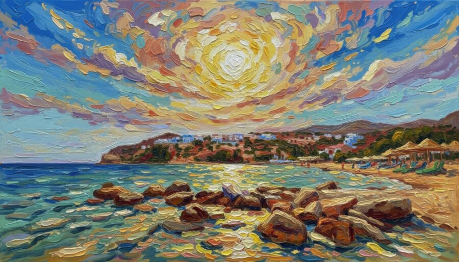 Sunlight Over the Eternal Coast