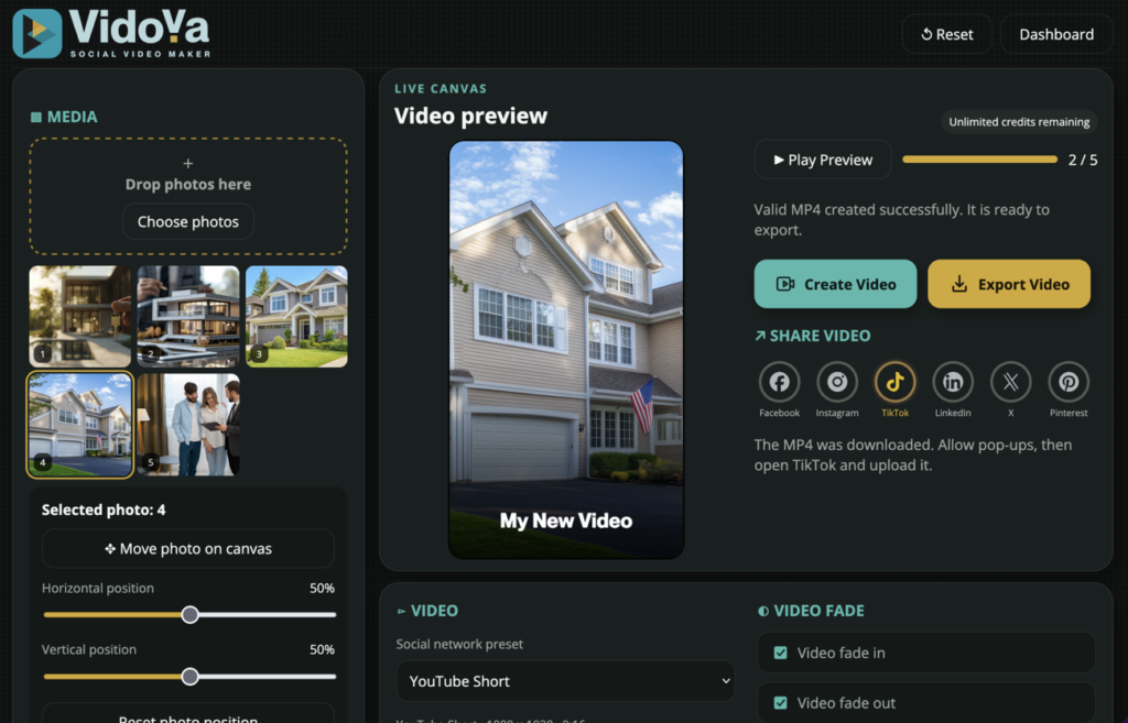 Vidoya Social Video Maker
